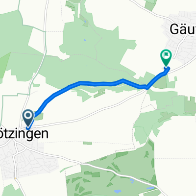 Mötzingen nach Gäufelden-Öschelbronn zum Radstadion des RSVÖ 