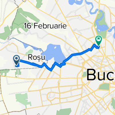 Strada Rezervelor 62, Roșu to Strada Ady Endre 10, București