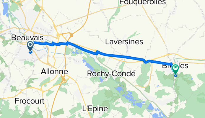 10 Rue Alphonse Dupont, Beauvais à 20B Avenue de la Libération, Bresles