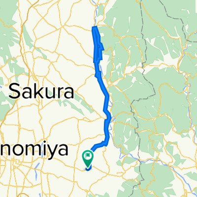 市塙1270, 芳賀郡市貝町 to 市塙1270, 芳賀郡市貝町