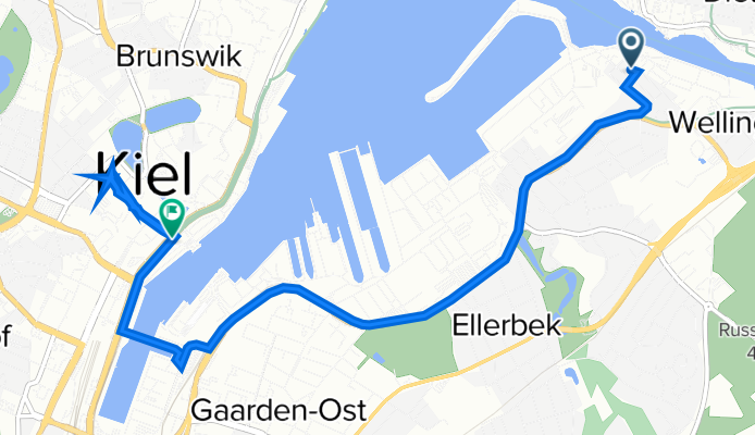 Wischhofstraße 8, Kiel nach Kaistraße, Kiel