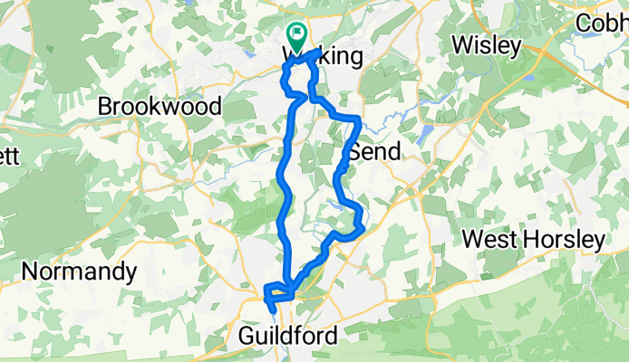 Woking to Guildford (Circular Small)