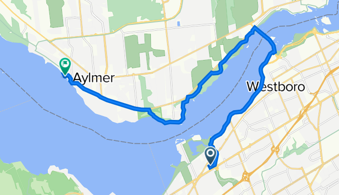 2525 Carling Ave, Ottawa to 1 Rue Principale, Gatineau