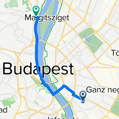 Vendel utca 14., Budapest IX. kerület to Szépvölgyi út 4a., Budapest