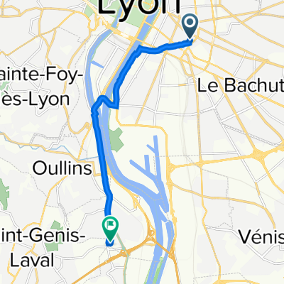 5 Rue Bâtonnier Jacquier, Lyon to 135 Rue Henri Barbusse, Pierre-Bénite