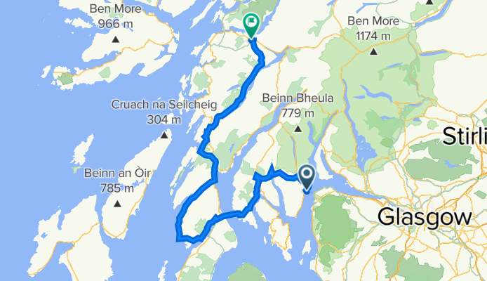 Dunoon-Tyndrum 170km
