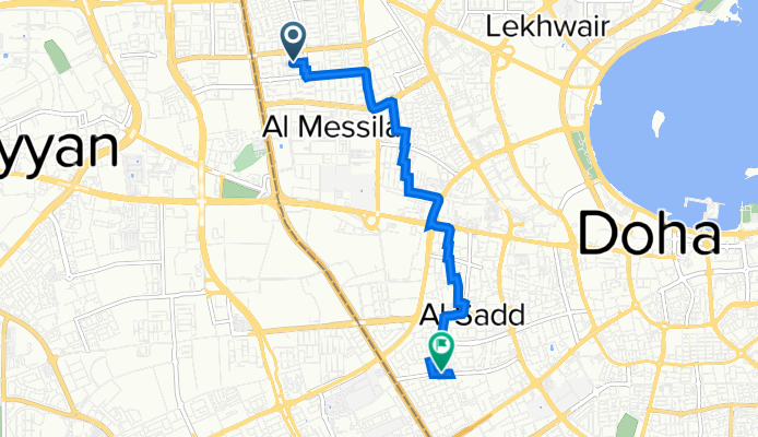 8F6G+PGQ, Doha to Al Mirqab Al Jadeed Street, Doha