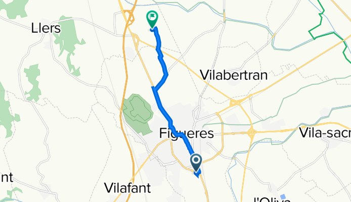Barcelona, 122, Figueres nach Carrer de les Moreres, 2, Llers