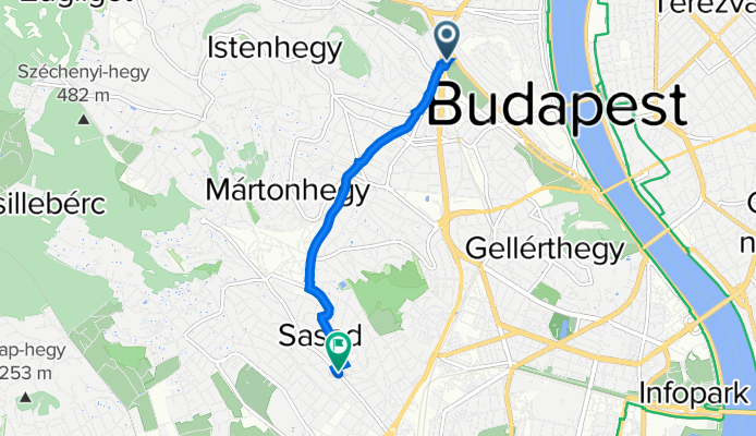 Budapest I. kerület, Budapest to Sasadi út 70., Budapest XI. kerület