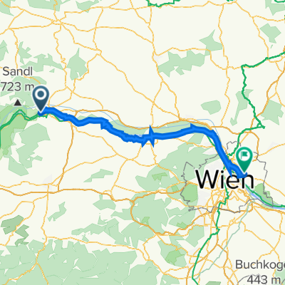 Steiner Donaulände 32, Krems an der Donau to Stadlauer Straße 37