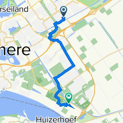 Pastelstraat 2, Almere naar Wittevrouwen 19, Almere