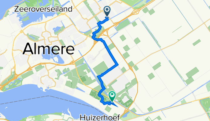 Pastelstraat 2, Almere naar Wittevrouwen 19, Almere