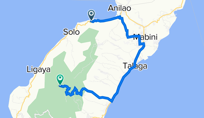 QW47+9J2, Mabini to Mount Gulugod Baboy Campsite, Mabini