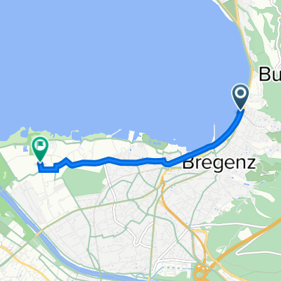 Reichsstraße 23a, Bregenz nach Brachsenweg 6, Bregenz