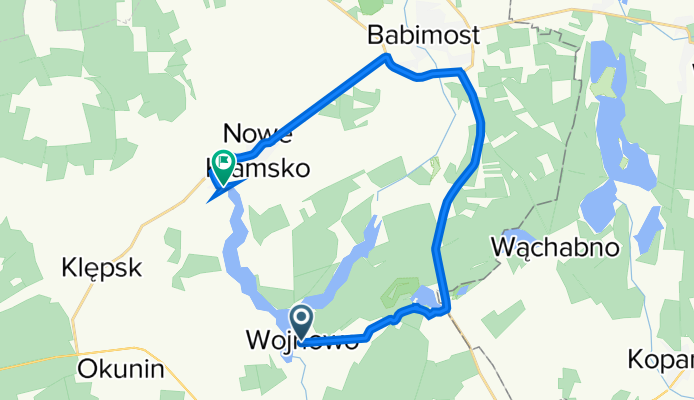 Wojnowo 23a, Wojnowo do Kolesin 15, Babimost