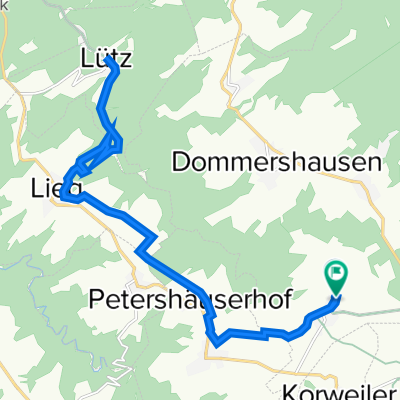 Friedhofstraße 12, Dommershausen nach Alex-Pinger-Straße 5, Dommershausen