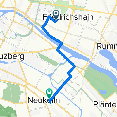 Rüdersdorfer Straße 70, Berlin to Erkstraße 18, Berlin