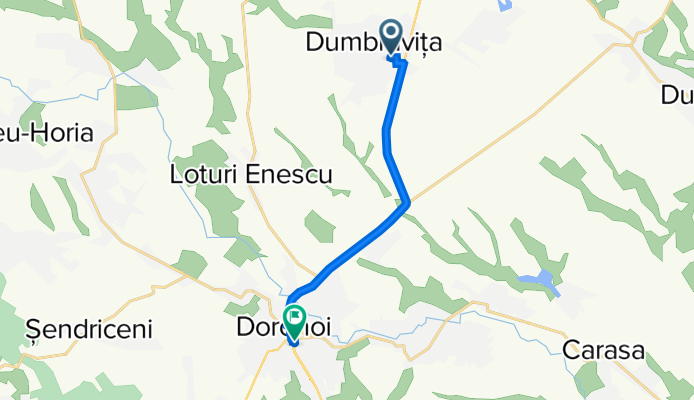 Drum fără nume, Dumbrăvița to Aleea Victoriei nr. 3-5, Dorohoi