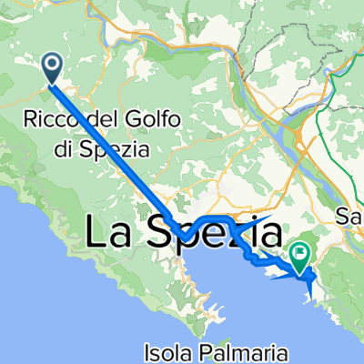 Percorso per Via San Biaggini 38–39, Lerici