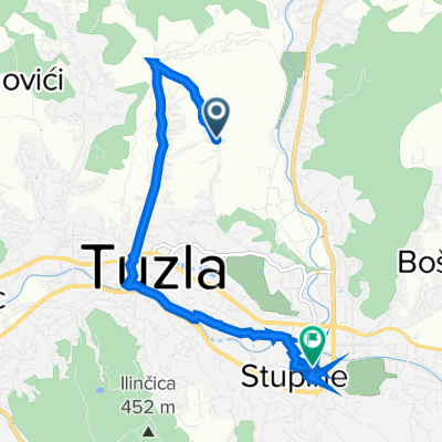 Adele Ber, Tuzla to Mehmedalije Maka Dizdara bb, Tuzla