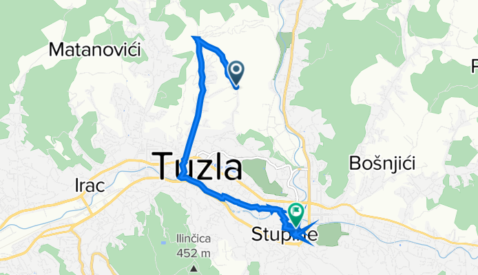 Adele Ber, Tuzla to Mehmedalije Maka Dizdara bb, Tuzla