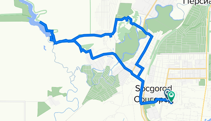 От Спортивная улица 8, Новочеркасск до Спортивная улица 8, Новочеркасск