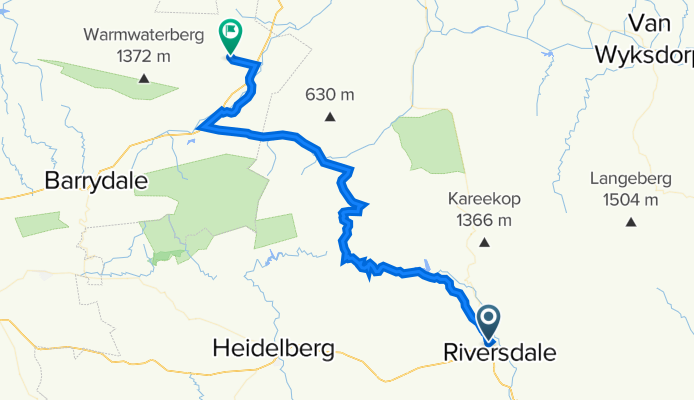 Riversdale to Warmwaterberg
