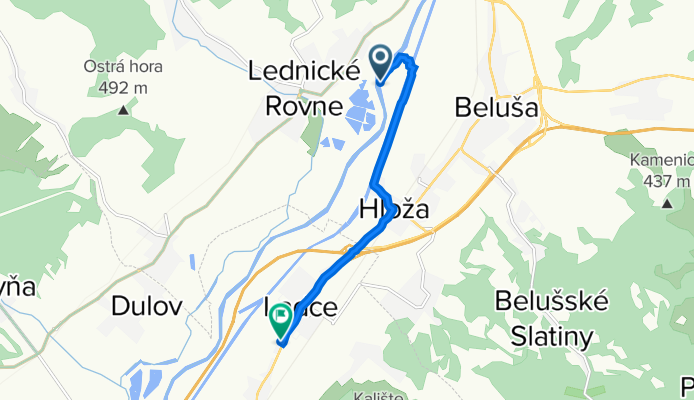 Cesta bez názvu, Beluša do Hviezdoslavova 8