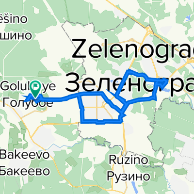 От улица Мелодия Леса Жк 1, Голубое до улица Мелодия Леса Жк 1, Голубое