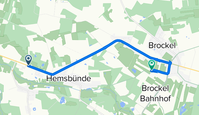 Rotenburger Straße 10, Hemsbünde nach Straße ohne Straßennamen, Brockel