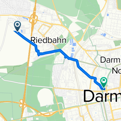 Hochtanner Weg 53, Weiterstadt nach Braunshardter Weg 4, Darmstadt