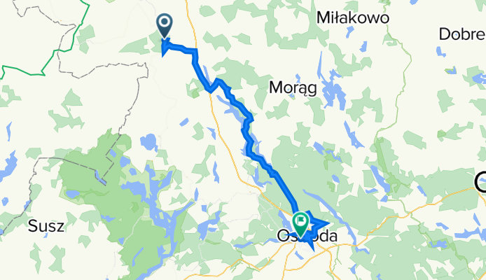 Trasa 7.0* [60km]: Buczyniec - Ostróda
