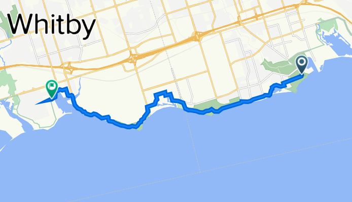 Oshawa Waterfront to Whitby Boat Launch