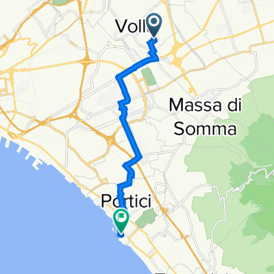 Da Via Cimabue 74, Volla a Via del Porto 10, Portici