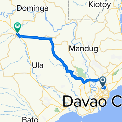 Kalantas Street 26, Davao City to Davao - Bukidnon Highway, Davao City