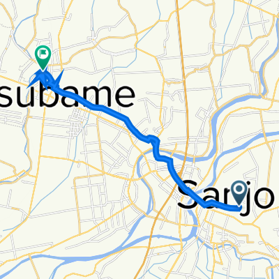 15-12-1, Nikkocho, Sanjo to 6-31, Yoshidanakamachi, Tsubame