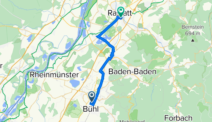 Bühl nach Rastatt Hopfenschlingel