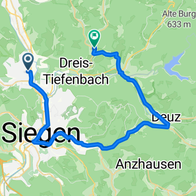 Geisweid - Niederdielfen - Feuersbach - Deuz - Netphen - Eckmannshausen