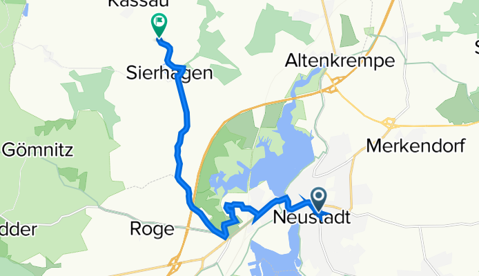 Sandberger Weg 10A, Neustadt in Holstein nach Schmiedeweg, Altenkrempe