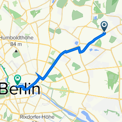 Kyllburger Weg 39, Berlin nach Friedrichstraße 142, Berlin
