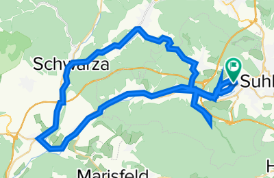Route in der Bikemap App öffnen