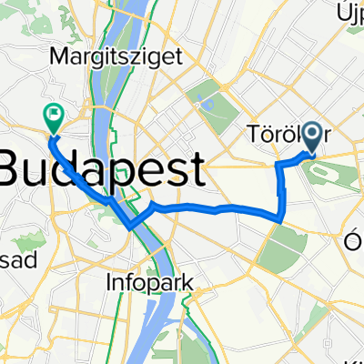 Pillangó park 12a., Budapest XIV. kerület to Budapest XII. kerület, Budapest