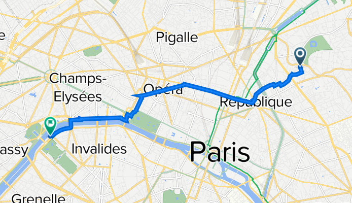 5 Rue Lauzin, Paris nach Port de La Bourdonnais, Paris