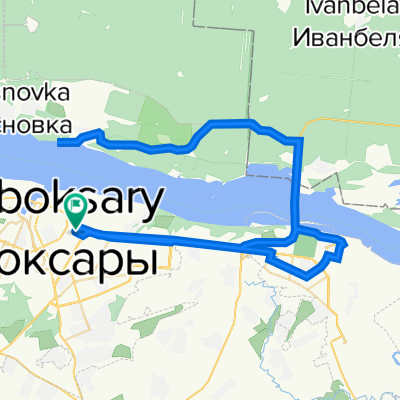 От улица Патриса Лумумбы 14, Чебоксары до улица Патриса Лумумбы 14, Чебоксары