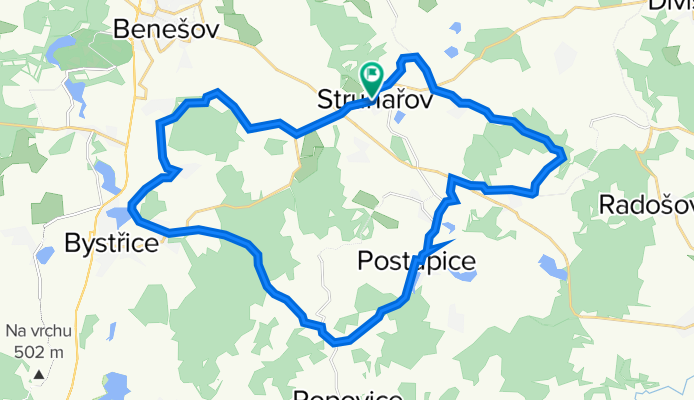 Struharov - Cerny les - Nova Ves - Chotysany - Struharov