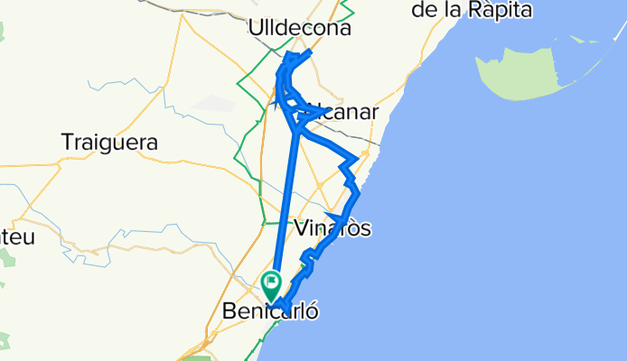 De Carrer de Joanot Martorell 2, Benicarló a Carrer de Joanot Martorell 1, Benicarló