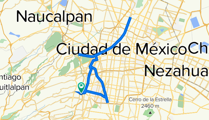 Boulevard Adolfo López Mateos 11, Ciudad de México a Calle Lomas de Plateros 11, Ciudad de México