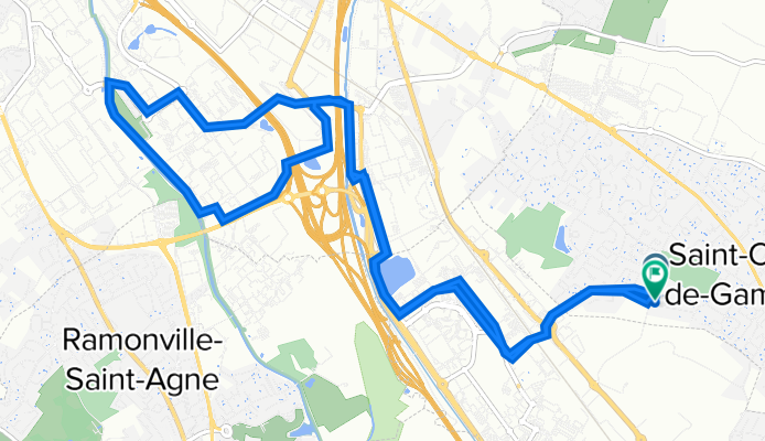 56 Rue du Bousquet, Saint-Orens-de-Gameville à Rue du Bousquet, Saint-Orens-de-Gameville