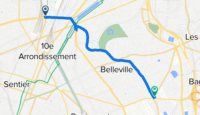 21 Place de la Chapelle, Paris à 44 Avenue Gambetta, Paris