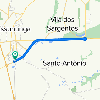 -22.033° N -47.422° W a Rodovia Deputado Ciro Albuquerque, Pirassununga
